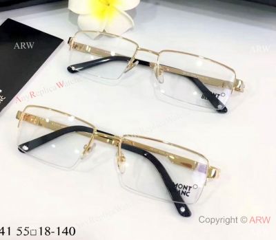 Mont Blanc Replica Eyeglasses - Half Frame Clear Lens